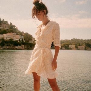 Sezane white dress